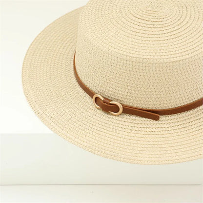Ensemble Estival USPOP : Chapeau et Sac en Paille pour des Vacances à la Plage Élégantes